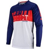 Leatt - Moto 4.5 Lite - Motocross Jersey - Royal Blue Red White - MoistureCool 3D Stretch Mesh