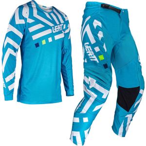 Leatt - 3.5 Ride Pattern - Motorcross Jersey en Broek Set - Zwart - Polyester