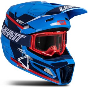 Leatt - Moto 3.5-helm en Vizion 3.5-bril - Helmen en Brillen - Zwart - Polymeer