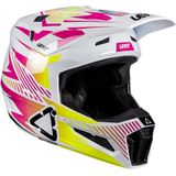 Leatt - Moto 3.5 V26 - Crosshelm - Wit Roze Geel - Inclusief Bril
