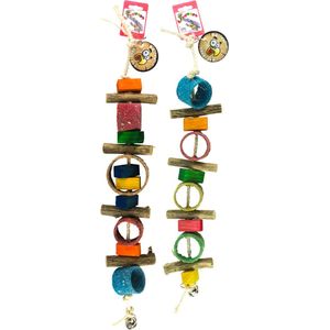 Birrdeeez Sekelbos Tubes Parrot Toy 1 stuks