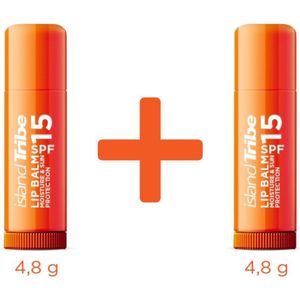 island Tribe Lip Balm SPF 15 twee dlg