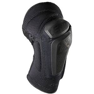 Leatt De 3DF 6.0 is een flexibele all-in-one kniebandage met schuiffunctie, die zich aan de praktijk van de mountainbike aanpast. Unisex kniebeschermers voor volwassenen, zwart, S/M