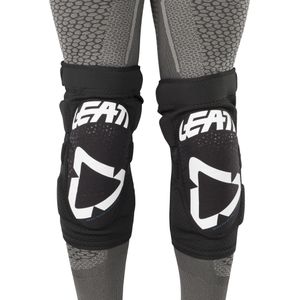 Kniebescherming Leatt 3DF 5.0 Zip Vit-Zwart