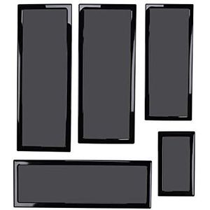 DEMCiflex Stoffilterset voor Lian Li O11 Dynamic, PC ventilator accessoires, Zwart