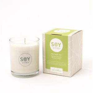 Soylites - Soja Geurkaars - Energise - Natuurlijke Kaars - Frisse Geur