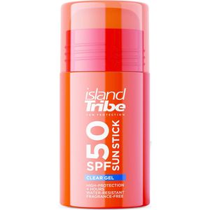 island Tribe SPF 50 clear gel sun stick 30 gr oxybenzone vrij.