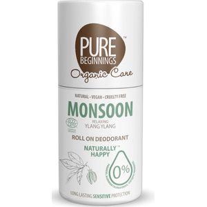 Pure Beginnings - Roll on deodorant - Monsoon - Relaxing Ylang Ylang - 75ml