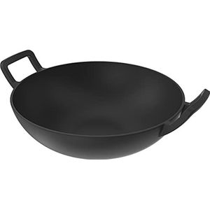 Nexgrill Gietijzeren wok wokpan voor gasgrill, wokpan voor grill ø 30 cm, ProTouch grillaccessoires & BBQ