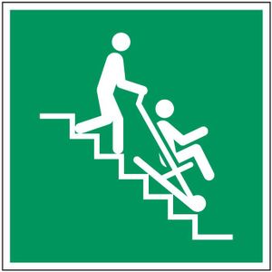 Evacuatiestoel pictogram