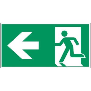 Nooduitgang naar links pictogram