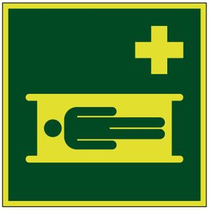 Brancard lichtgevend pictogram