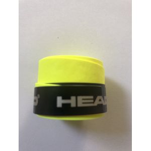 HEAD overgrip - Dry- zweetabsorberend- antislip - tennis- padel- tennisgrip - soft-  neon geel - 1 stuk