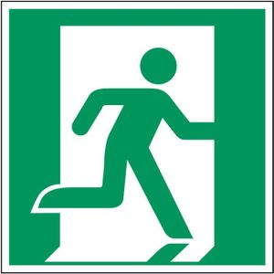 Nooduitgang richting rechts pictogram
