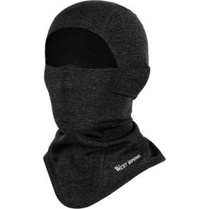 Wintersport Baclava - Full Face - Fleece Muts - Zwart - One Size