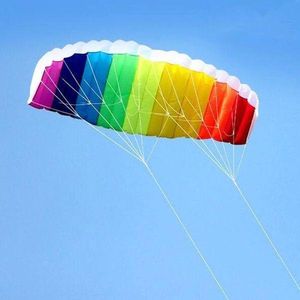 Matras Vlieger - Regenboog Kleur - Kinderen & Volwassenen - Kite - 140 x 60 cm Matrasvlieger - 30 Meter Lijn op Haspel