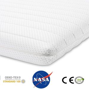 Topdekmatras topper traagschuim-Nasa-Visco 70x200 7 CM