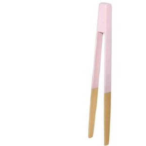 Invendio - grijptang - toastertang - grilltang - bamboe -roze