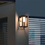 Solar buitenwandlamp Lucian met sensor - Zwart Solar buitenwandlamp Lucian met sensor - Zwart