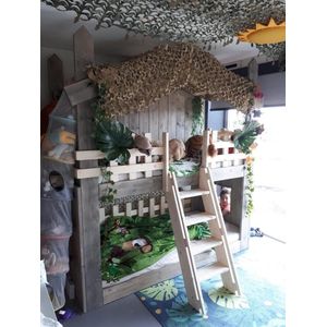 Stapelbed Sam | Jungle Kinderbed | Boomhut Bed