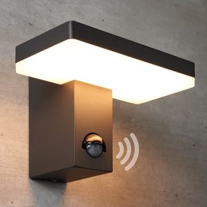 Wandlamp zwart met sensor - Roberto