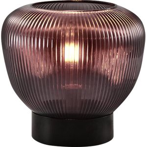 Tafellamp met paars glas - Inez