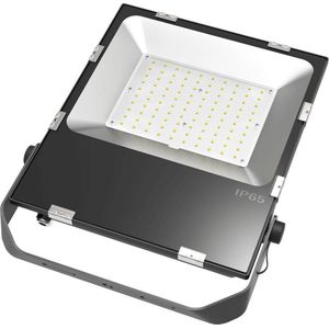 LED Bouwlamp 24V - 100 Watt - 13000 Lumen - Zwart - Spatwaterdicht - Helder wit licht