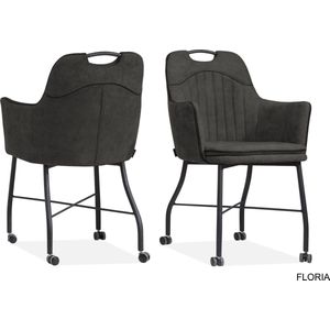 MX Sofa Eetkamer stoel Floria | kleur: Antraciet