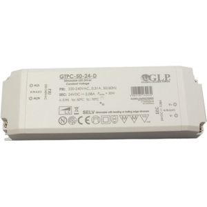 Professionele compacte dimbare led driver 24V - 50W