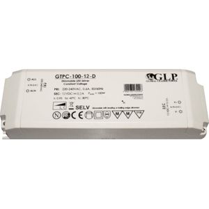 Professionele compacte dimbare led driver 12V - 100W