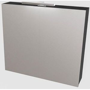 MONDIAZ CUBB Spiegelkast - 80x70x16cm - 2 deuren - urban PC75341355