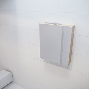Mondiaz - CUBB Spiegelkast - Washed Oak - Hout - 1 Deur