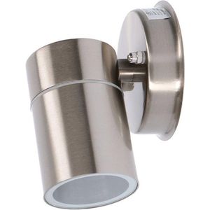 Aluminium wandlamp voor buiten met Zigbee GU10 spot - Rond