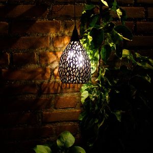 Solar Tuinverlichting - Hanglamp 'Saga' - Warm Wit Licht - Schemersensor