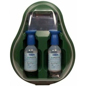 Oogspoelstation met 2 x 200 ml oogspoelflessen