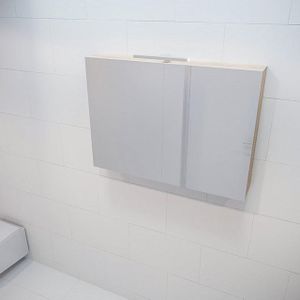 Mondiaz - CUBB Spiegelkast - Washed Oak - 2 Deuren - Hout