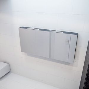 Mondiaz - CUBB - Spiegelkast - Dark Grey - MDF - 3 Deuren