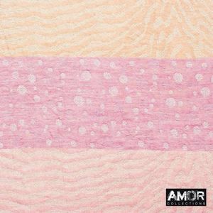 Sjaal roze - 100% katoenen sjaal - strepen en stippen