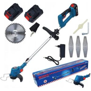 Boxer Grasmaaier - 24 V Accu Grastrimmer - Incl. Zaagmes en 2x Accu