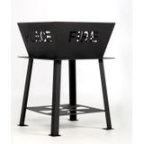 Ferro Duro - Gepoedercoat - Zwart – Tuin – Haard – Outdoor Vuurkorf – Brandhout – Houtkachel – Vuurkorven Voor Buiten – Fire Bowl vuurschaal – Terrashaard – Kachel Sfeer – Haardblokken – Kampvuur – Garden - vaderdag cadeau