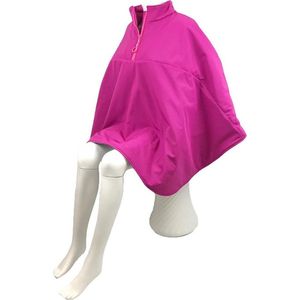 Warme rolstoelcape winddicht en waterafstotend kort - PRETTY IN PINK - Roze