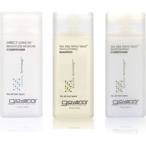 Giovanni - Refreshing Wash Day Set - Shampoo 60ml - Conditioner 60ml - Leave-in Conditioner 60ml