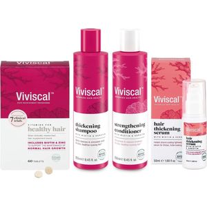 Viviscal Maximale Haargroei Set - Haargroei Supplement 60 stuks + Hair Thickening Shampoo + Hair Strengthening Conditioner + Hair Thickening Serum
