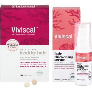 Viviscal Haargroei Boost Set - Haargroei Supplement 60 stuks + Hair Thickening Serum