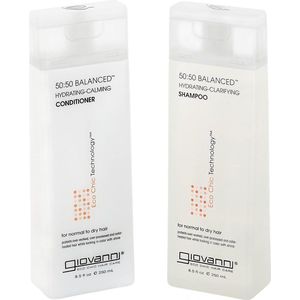 Giovanni Cosmetics - 50:50 Balanced Hair Care Set - Shampoo & Conditioner voor normaal tot droog haar 2x 250ml