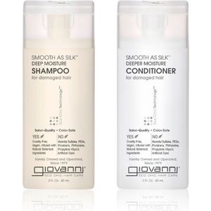 Giovanni Cosmetics - Smooth as Silk Travel Set - Shampoo & Conditioner - 2x 60ml