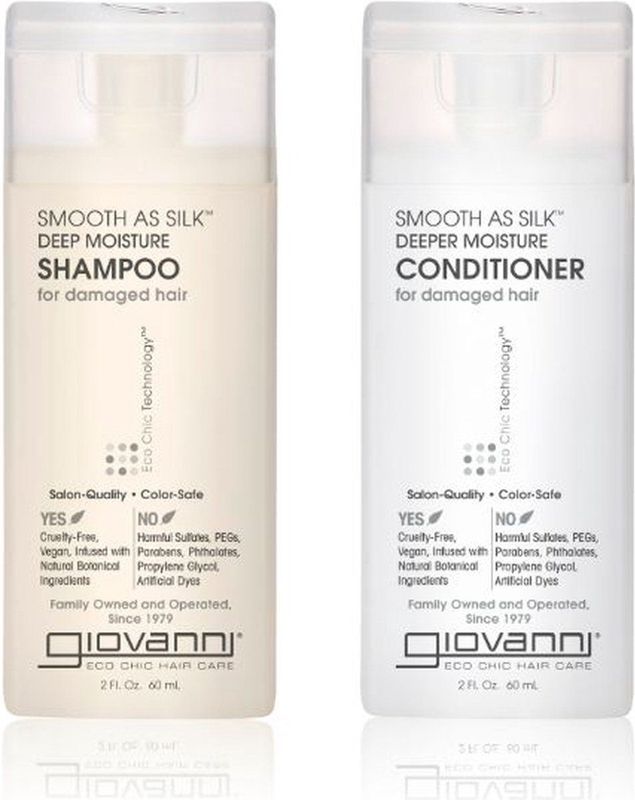 Giovanni Cosmetics - Smooth as Silk Hair Care Set - Shampoo & Conditioner voor beschadigd haar