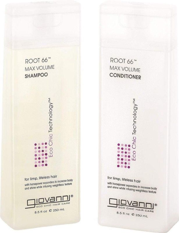 Giovanni - Root 66 Haarverzorging Set - Shampoo 60ml - Conditioner 60ml - Sulfaatvrij