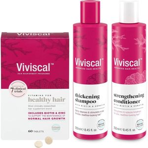 Viviscal Gezonde Haargroei Set - Haargroei Supplement 60 stuks + Hair Thickening Shampoo + Hair Strengthening Conditioner