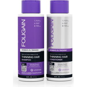 FOLIGAIN Hair Care set Vrouw- Shampoo + Conditioner - (2x 473 ml)
